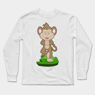 Monkey Yoga Fitness Gymnastics Long Sleeve T-Shirt